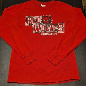 Gildan Red Wolves Kids Long Sleeve Tee